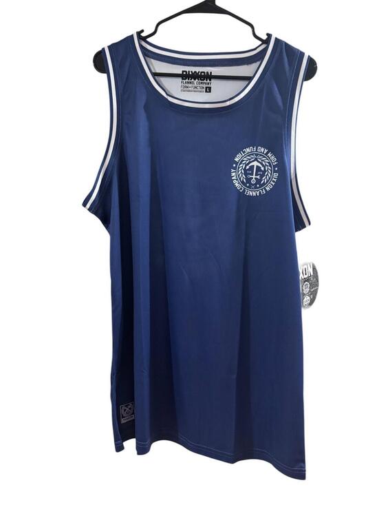 Other - Dixxon Flannel Company Tank Top Large Blue Graphic Logo Athletic Streetwear NWT